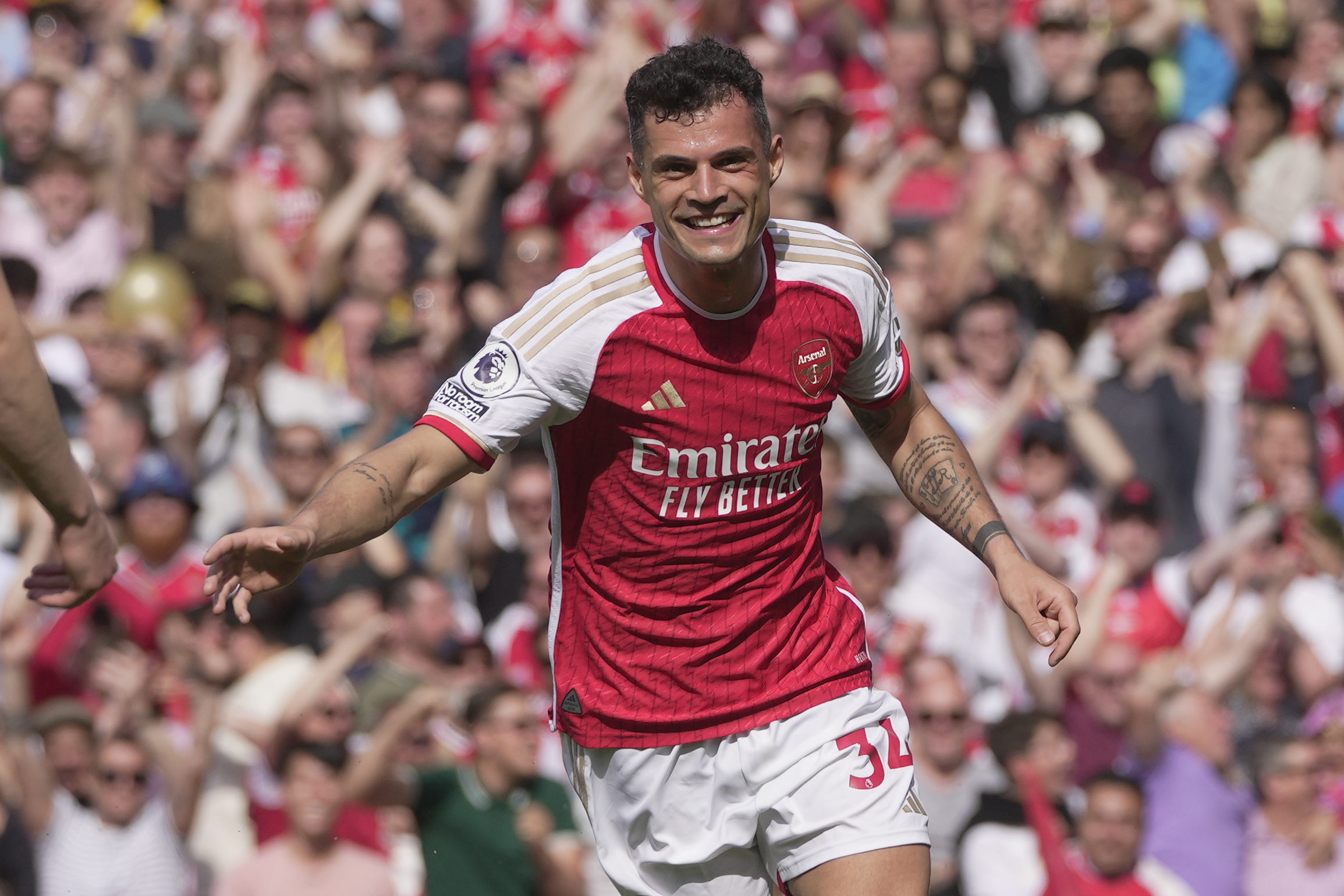 The Swiss star provided the ideal farewell to the Gunners as he looks set to depart