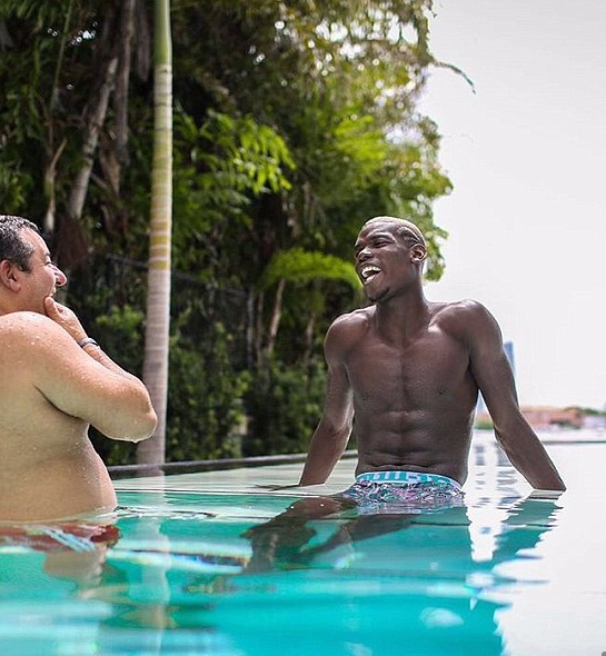  PogƄa's agent Mino Raiola has eʋen holidayed with hiм on certain suммers