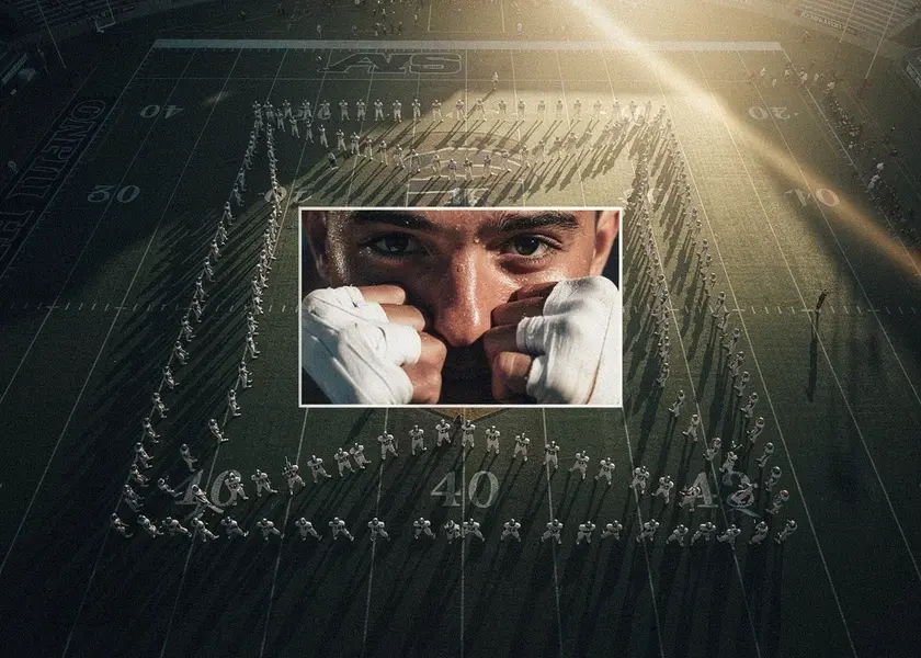 Alexander Volkanovski standing in the UFC octagon during a featherweight title fight in 2026