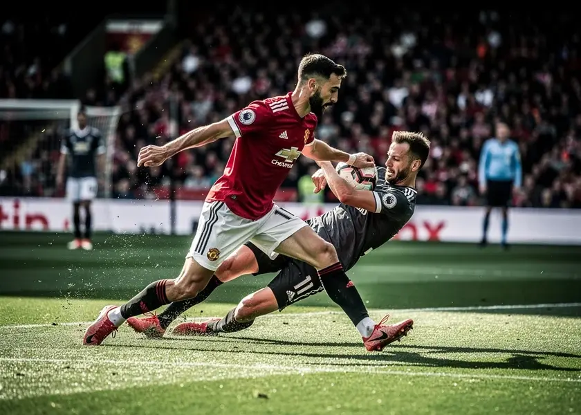 Bruno Fernandes in Manchester United training kit ahead of new manager appointment at Old Trafford