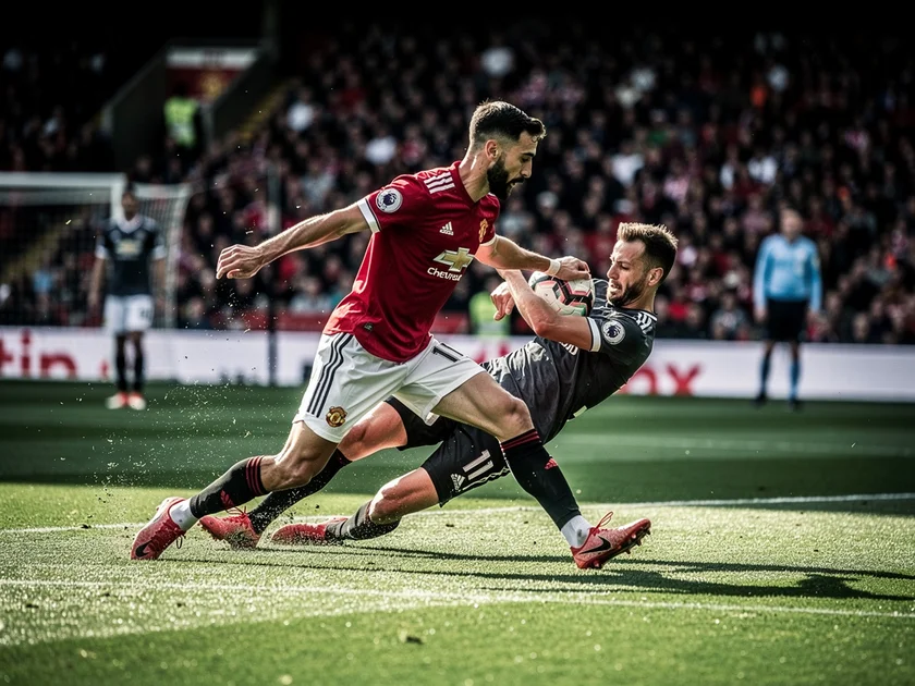Bruno Fernandes in Manchester United training kit ahead of new manager appointment at Old Trafford
