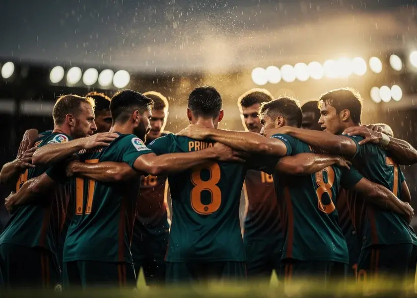 Bruno Fernandes in Manchester United kit driving forward with the ball at Old Trafford in 2026