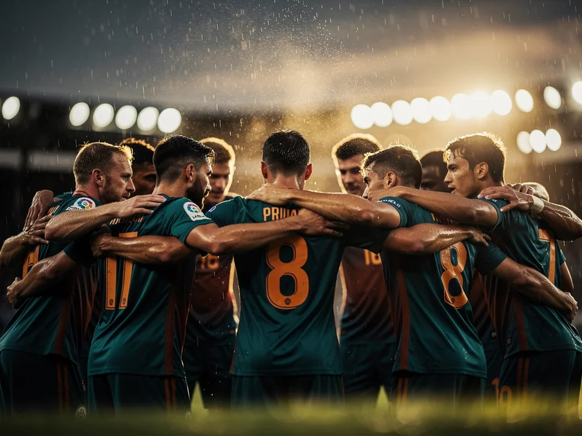 Bruno Fernandes in Manchester United kit driving forward with the ball at Old Trafford in 2026