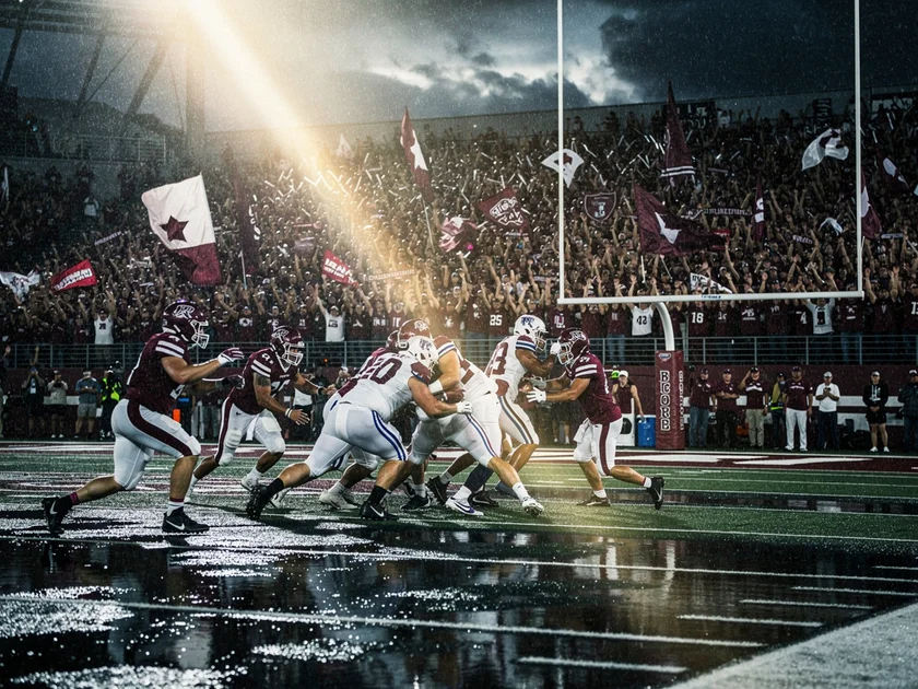 Bruno Fernandes in Manchester United red jersey driving forward with the ball at Old Trafford