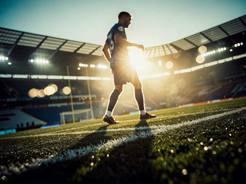 Bukayo Saka in Arsenal kit driving forward during a Premier League match at the Emirates Stadium