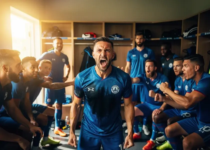 Erling Haaland delivering a pre-match team talk for Manchester City ahead of the League Cup final 2026