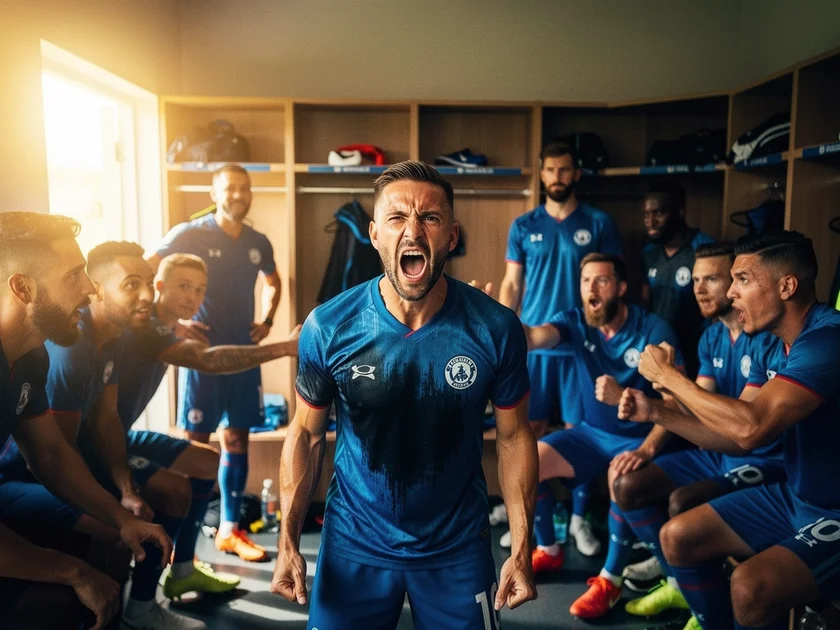 Erling Haaland delivering a pre-match team talk for Manchester City ahead of the League Cup final 2026