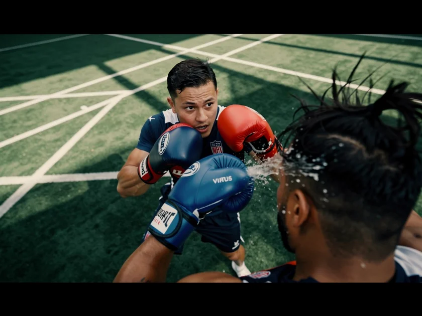 Justin Gaethje knocked out by Max Holloway at UFC 300 during the BMF title fight