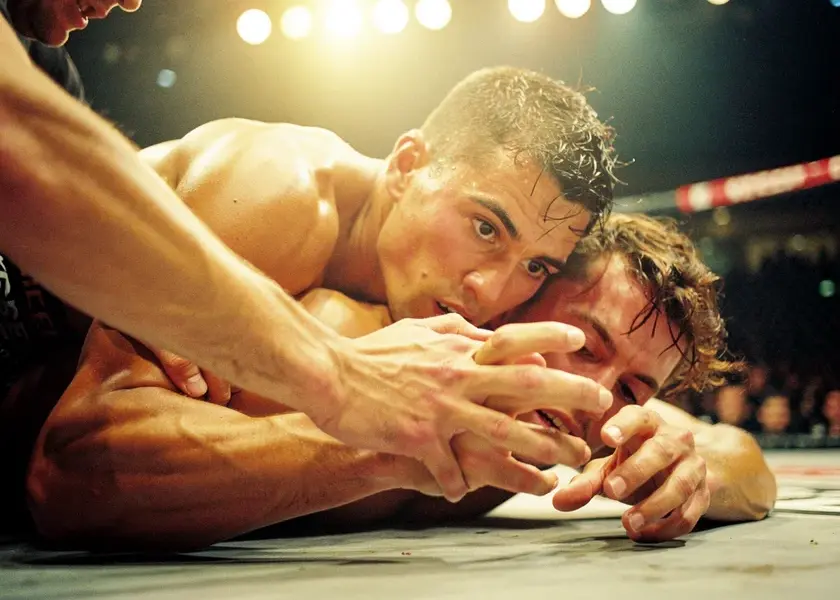 Khamzat Chimaev standing in the UFC octagon ready to fight at middleweight in 2026