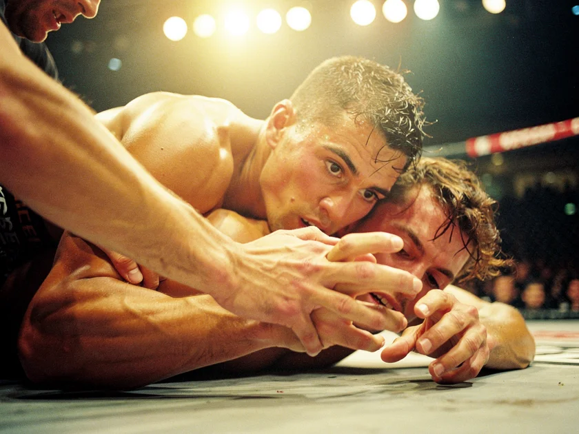 Khamzat Chimaev standing in the UFC octagon ready to fight at middleweight in 2026