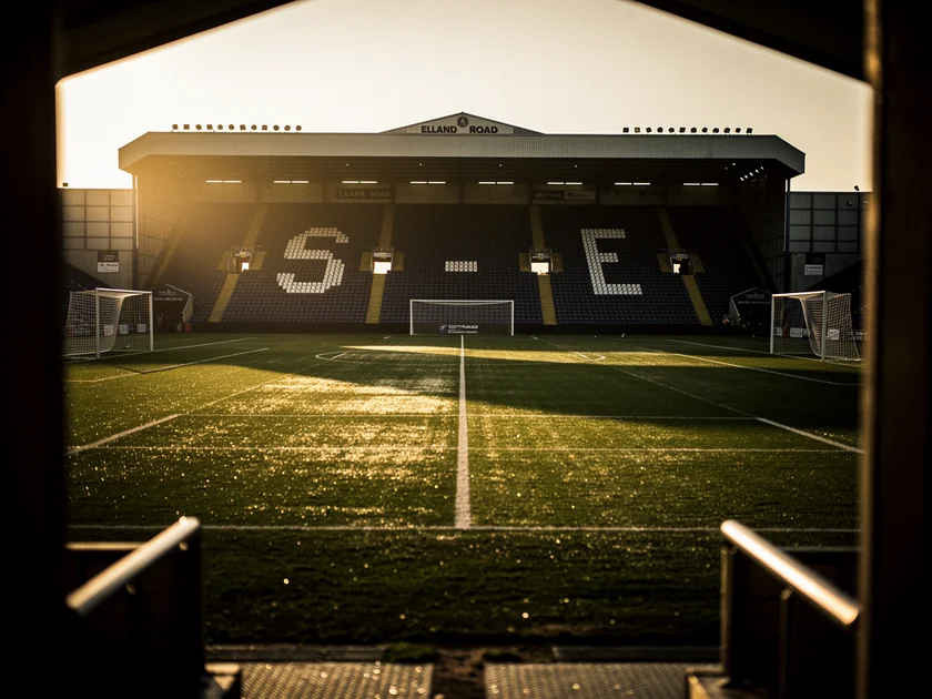 Leeds United players celebrating at Elland Road after 3-0 FA Cup win over Norwich City in 2026