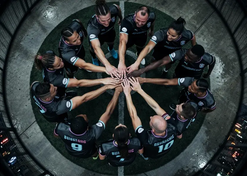 Liverpool players warming up ahead of their 2026 Champions League last-16 tie at Anfield