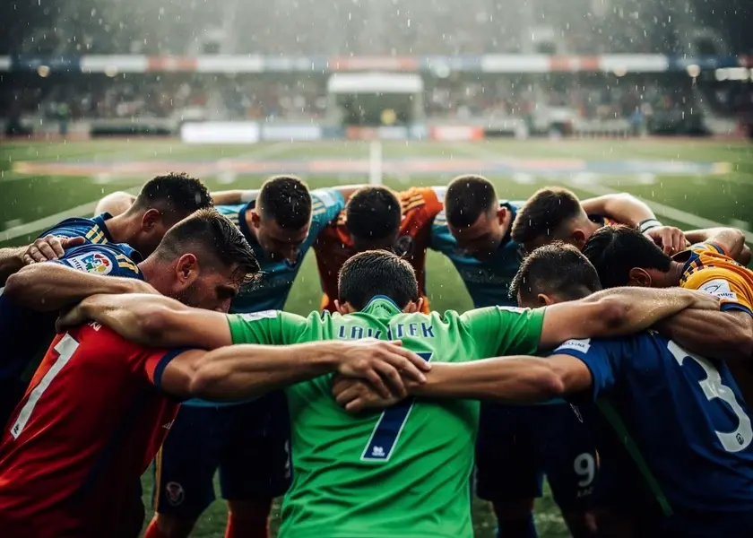 Manchester City players warming up before the FA Cup fifth round tie against Newcastle United at St