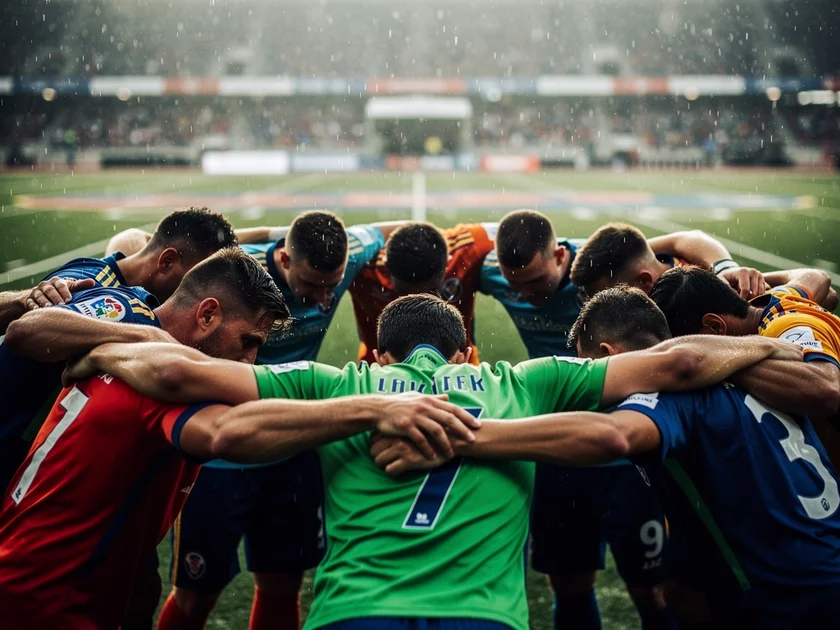 Manchester City players warming up before the FA Cup fifth round tie against Newcastle United at St 