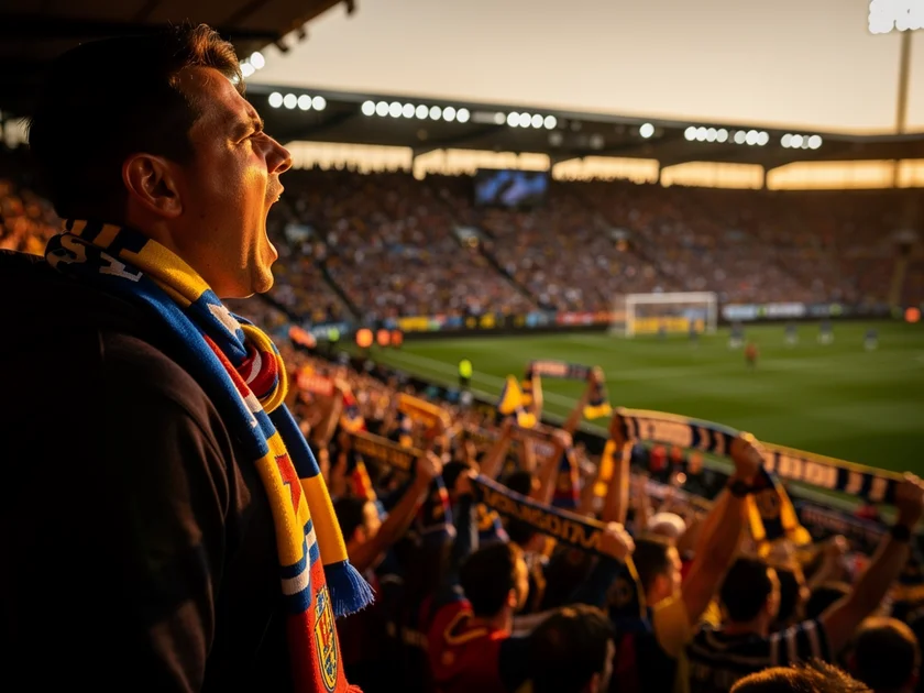 Referee reviewing Premier League VAR Decisions on pitchside monitor during FA Cup fifth round tie