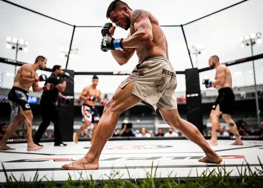 Sean O'Malley in UFC octagon showcasing bantamweight striking technique in 2026