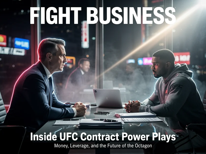 UFC fighter signing contract representing UFC Contract News and promoter negotiations in 2026