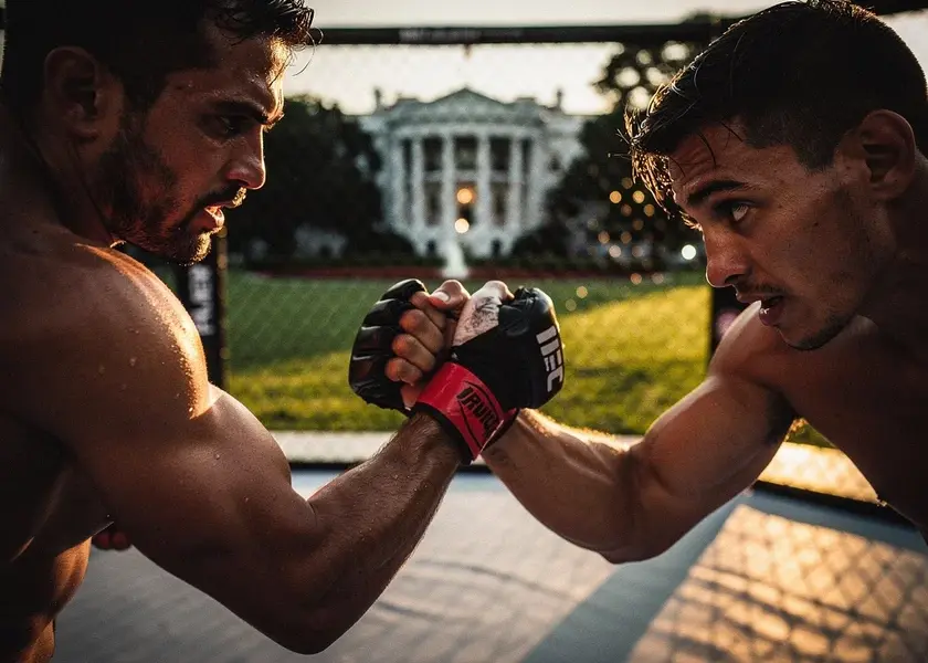 Ilia Topuria and Justin Gaethje face off for the UFC Fight Card This Week at White House Freedom 250