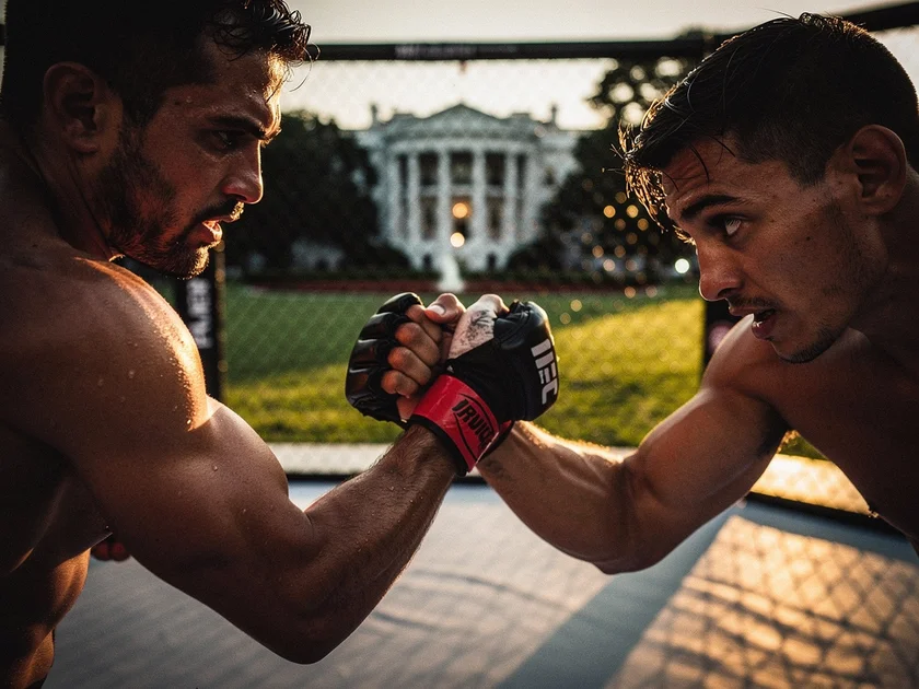 Ilia Topuria and Justin Gaethje face off for the UFC Fight Card This Week at White House Freedom 250