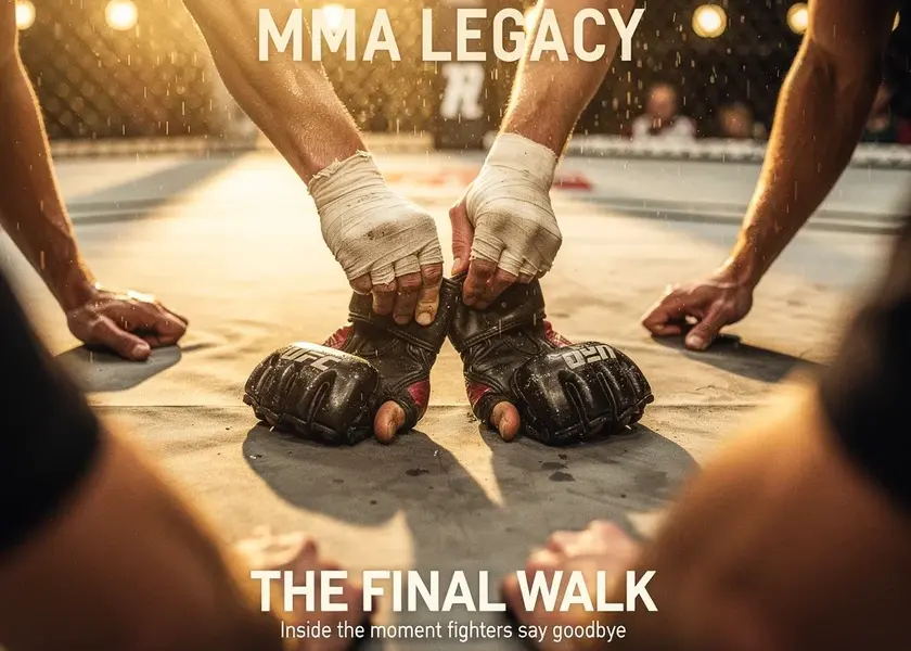 Michael Chiesa in the UFC Octagon during his final fight week at UFC Seattle 2026