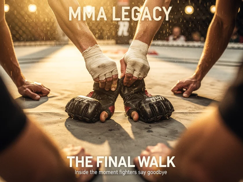 Michael Chiesa in the UFC Octagon during his final fight week at UFC Seattle 2026