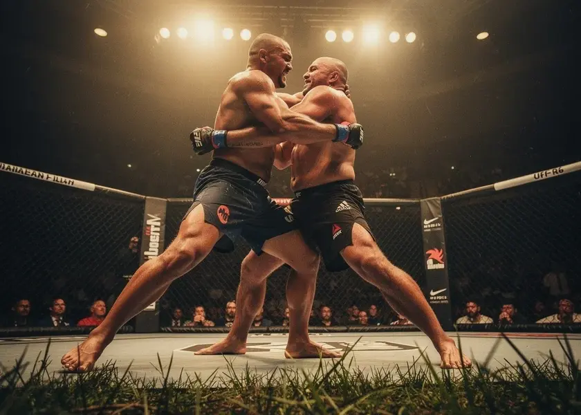 UFC heavyweight champion Tom Aspinall at weigh-in, relevant to the UFC Rankings Update at 265 pounds