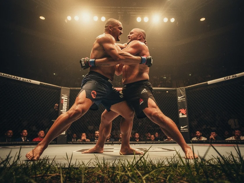 UFC heavyweight champion Tom Aspinall at weigh-in, relevant to the UFC Rankings Update at 265 pounds