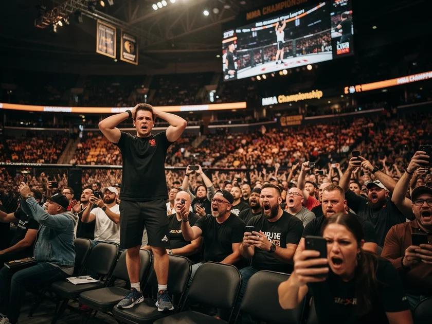 UFC welterweight division fighters compete in the octagon during a 170-pound championship bout