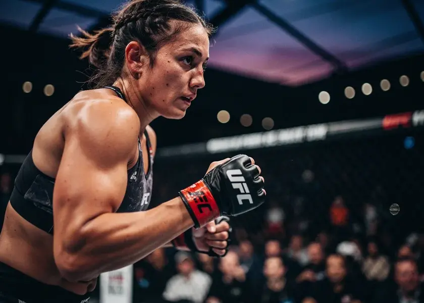 Weili Zhang and Joanna Jedrzejczyk face off representing the UFC Women's Division Hall of Fame bout