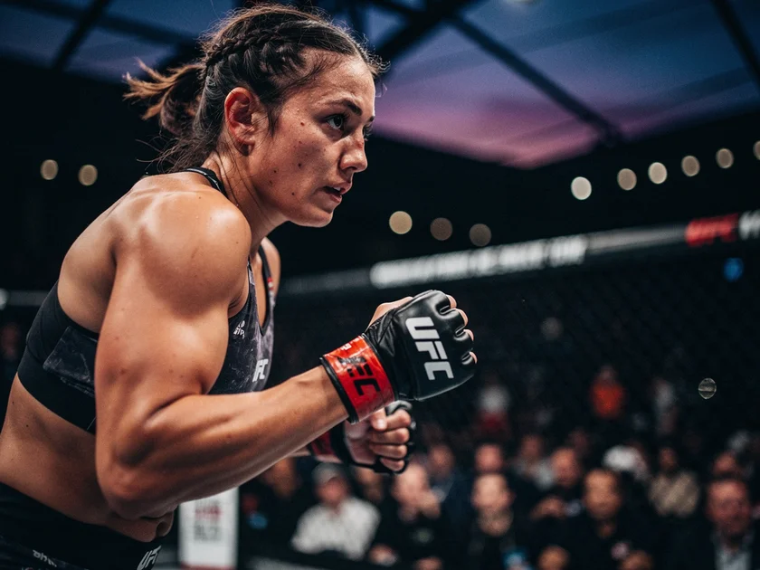 Weili Zhang and Joanna Jedrzejczyk face off representing the UFC Women's Division Hall of Fame bout