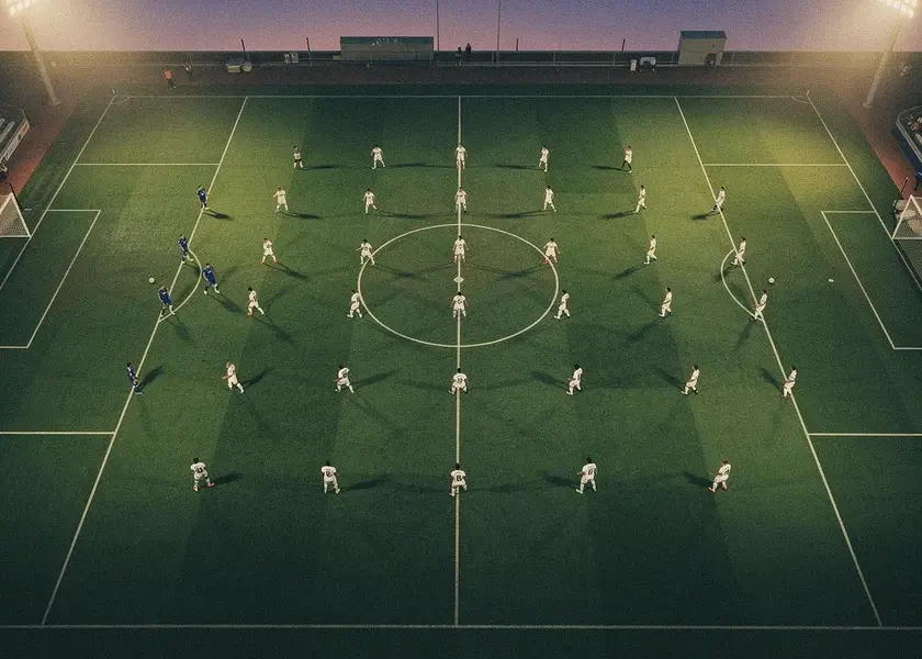 Bruno Fernandes holding the EA SPORTS Player of the Month award for March 2026 at Manchester United