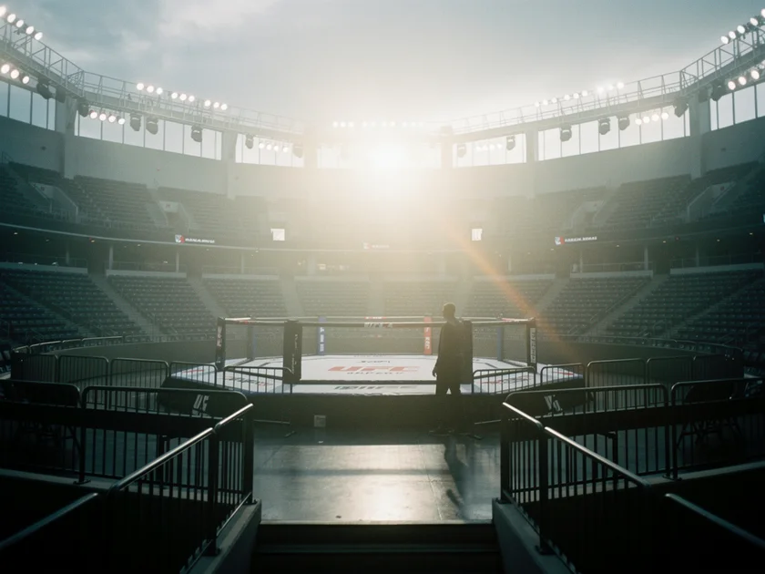 Renato Moicano applying submission hold in UFC Lightweight Division main event at UFC Vegas 115