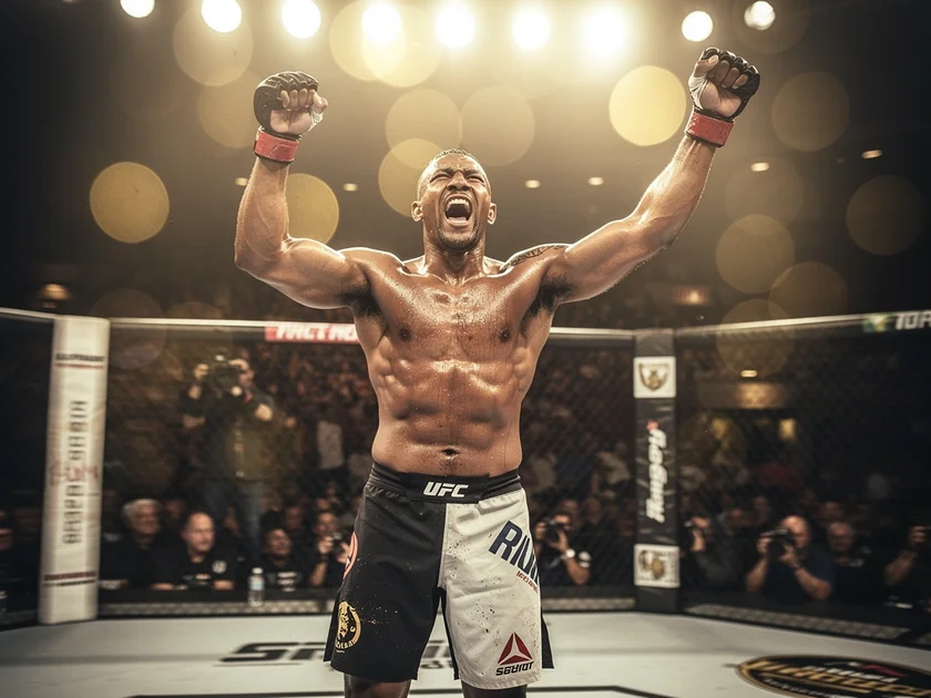 Ethyn Ewing lands TKO finish against Rafael Estevam in the UFC Bantamweight Division at Fight Night 2026