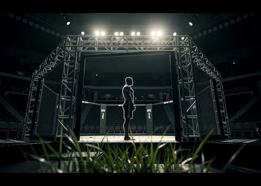 UFC Lightweight Division contenders facing off inside the octagon at a Fight Night event in 2026