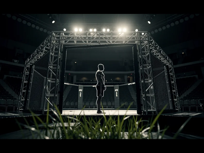 UFC Lightweight Division contenders facing off inside the octagon at a Fight Night event in 2026