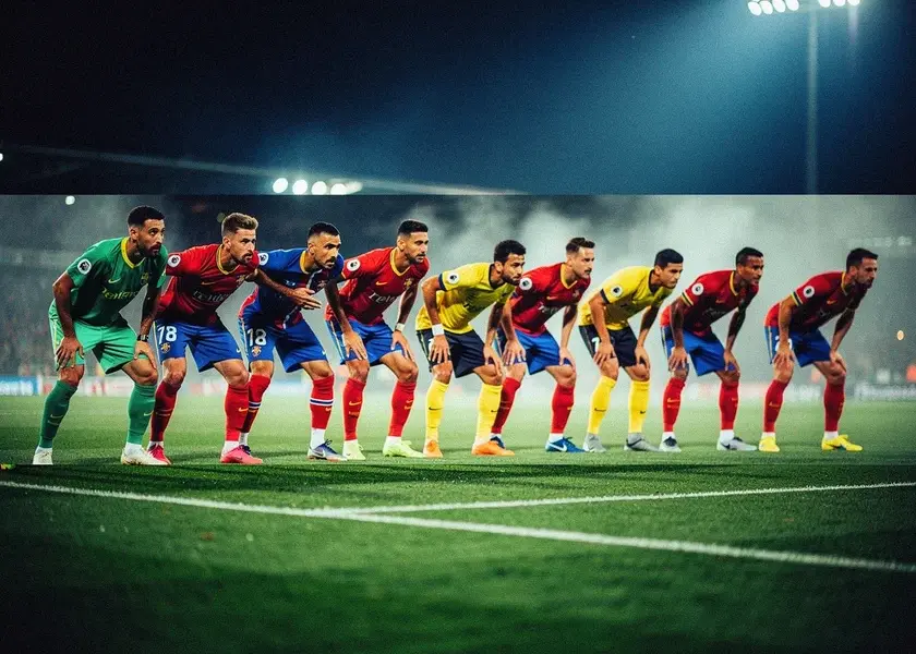 Virgil van Dijk leading Liverpool's defensive line during a Premier League match at Anfield in 2026